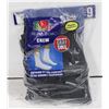 Image 1 : BLACK CREW SOCKS 12-16 SIZE 6-PACK FRUIT OF LOOM
