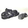 Image 1 : 4) 2 WOLF ORIGINALS SCULPTURES:  2 BEARS PLAYING