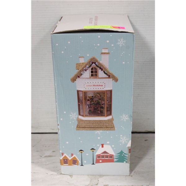 NEW FESTIVE NIGHTS LED GLITTER SANTA'S WORKSHOP -