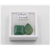 Image 1 : 29.10 KARAT CUT & PEAR-SHAPED EMERALDS