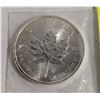 Image 1 : CANADA MAPLE LEAFS 1 OZ PURE SILVER