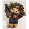 Image 1 : WINTER TEDDY BEAR WREATH