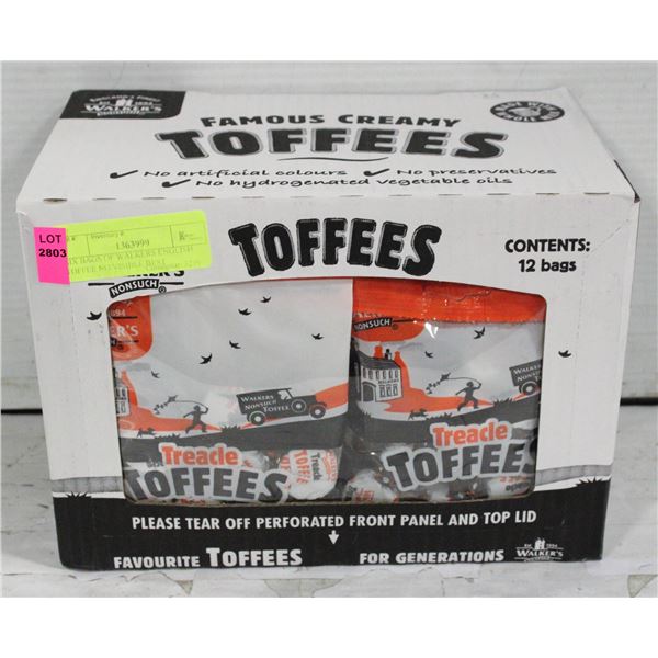 SIX BAGS OF WALKERS ENGLISH TOFFEE NO VISIBLE BEST