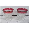 Image 1 : 2 PIECE INDIANA GLASS RUBY DEPRESSION GLASS