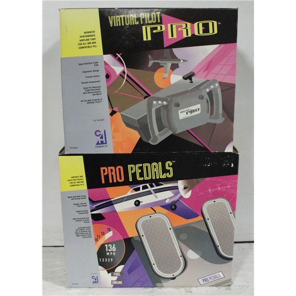 FLIGHT SIMULATOR YOKE & PEDALS