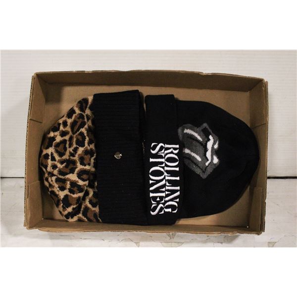 LADIES KATE SPADE TOUQUE AND ROLLING STONES