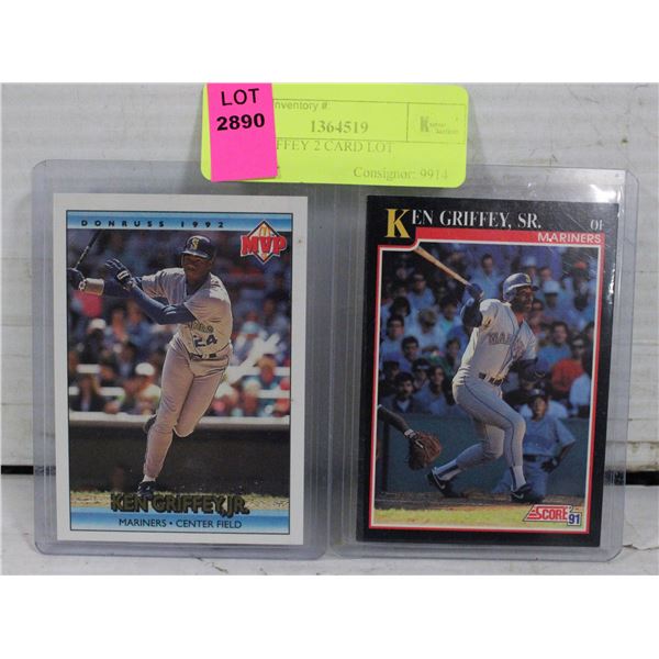KEN GRIFFEY 2 CARD LOT