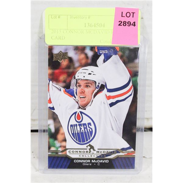2015 CONNOR MCDAVID ROOKIE CARD