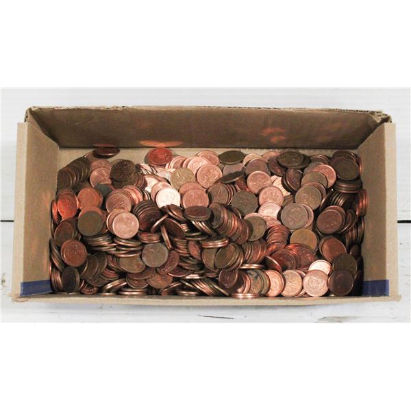 LG BOX OF PENNIES