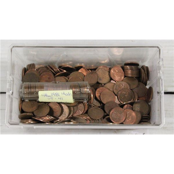 LG BOX OF PENNIES