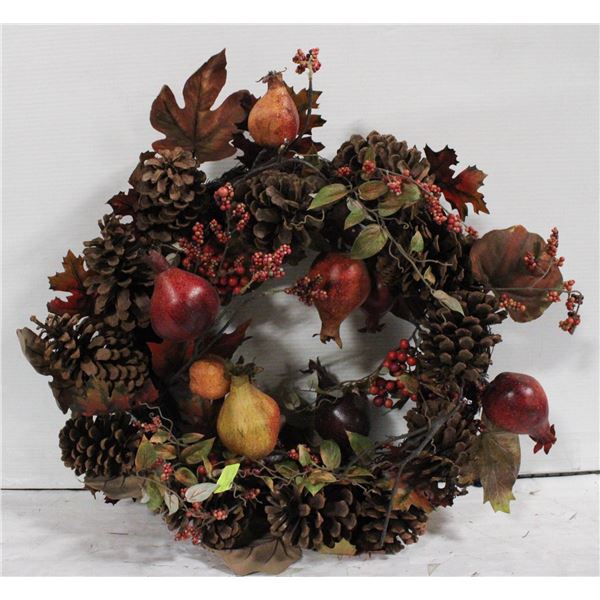 LARGE HANDMADE NATURAL STYLE WREATH