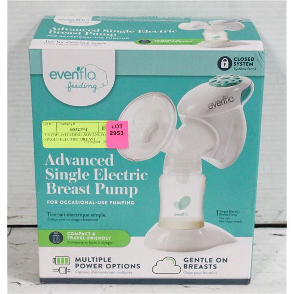 EVENFLO FEEDING ADVANCED SINGLE ELECTRIC BREAST