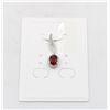 Image 1 : #231-UNHEATED GARNET & WHITE ZIRCON PENDANT