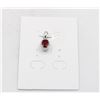 Image 1 : #224-UNHEATED GARNET & CZ PENDANT