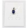 Image 1 : #177-HEATED BLUE SAPPHIRE GEMSTONE   PENDANT