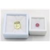 Image 1 : #49-HEATED RUBY 1.65 CT  & LEMON QZ 5.19 CT