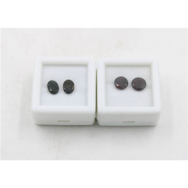 #247-UNTREATED GARNET 3.00CT & TOURMALINE 1.70 CT