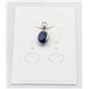 Image 1 : #176-HEATED BLUE SAPPHIRE GEMSTONE   PENDANT