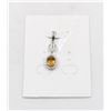 Image 1 : #192-UNHEATED CITRINE & CZ PENDANT