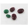 Image 1 : #125-GEEN EMERALD & RED RUBY GEMSTONES 71.45 CT