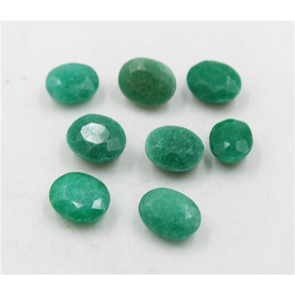 #112-GREEN JADE GEMSTONES 72.85CT