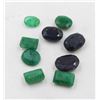 Image 1 : #121-GEEN EMERALD & SAPPHIRE GEMSTONES 89.25 CT