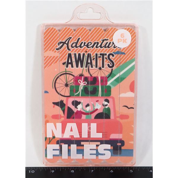 NEW ADVENTURE AWAITS 6PC NAIL FILE SET
