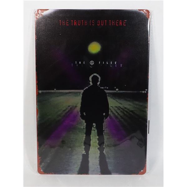 NEW X-FILES THEME (DEEP THROAT EPISODE) METAL SIGN