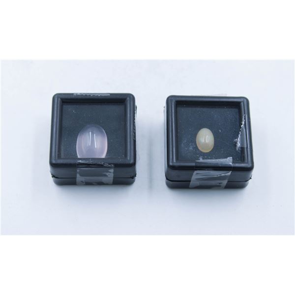 #35-NATURAL ROSE QUARTZ 8.70 CT  &  OPAL 1.00 CT