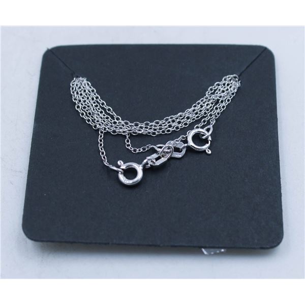 #64-STERLING SILVER NECKLACE 2 PCS