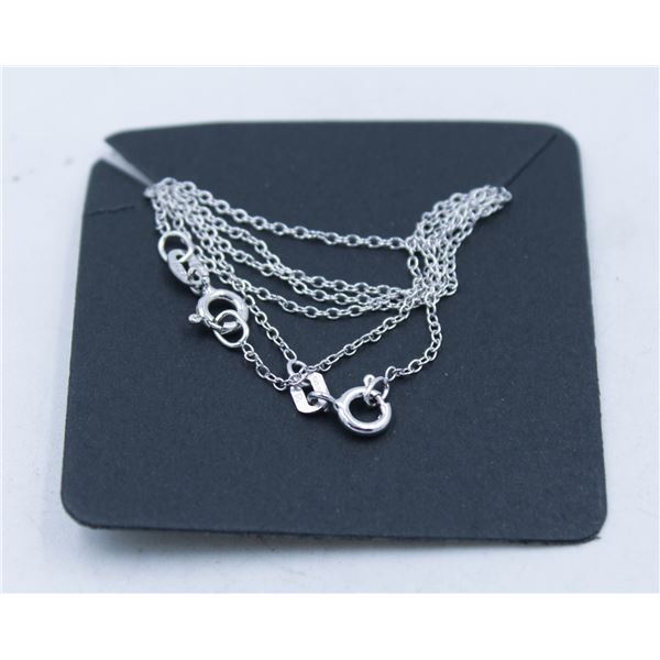 #79-STERLING SILVER NECKLACE 2 PCS