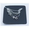 Image 1 : #79-STERLING SILVER NECKLACE 2 PCS