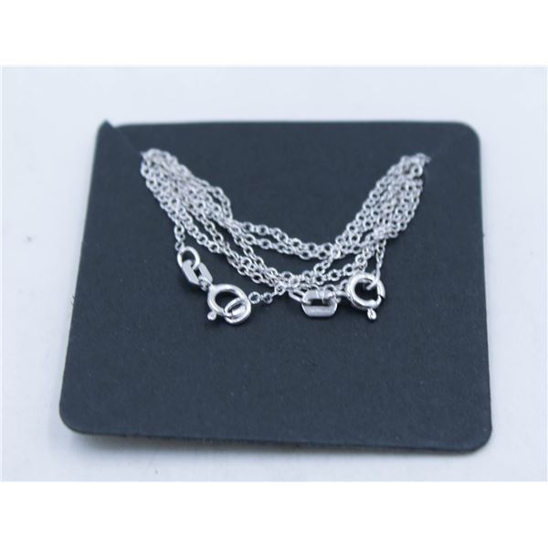 #72-STERLING SILVER NECKLACE 2 PCS
