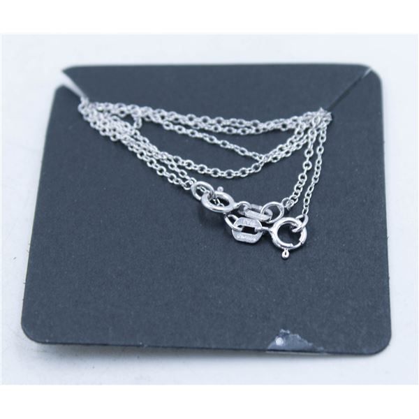 #61-STERLING SILVER NECKLACE 2 PCS