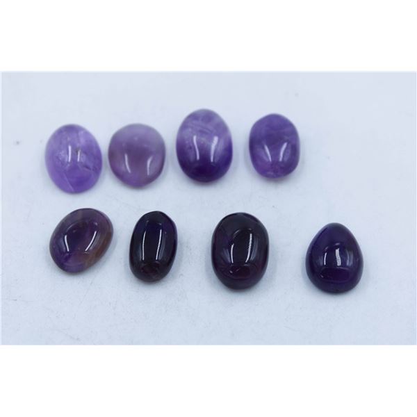#139-PURPLE AMETHYST GEMSTONES 61.75 CT