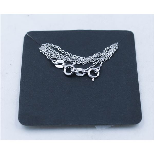 #71-STERLING SILVER NECKLACE 2 PCS