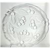 Image 1 : 25)  CLEAR GLASS 12" PLATTER WITH A 1" LIP, WITH