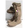 Image 1 : LADIES SZ 10 SUEDE FUR LINED BOOTS