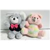 Image 1 : PAIR OF VINTAGE PLUSH TEDDY BEARS