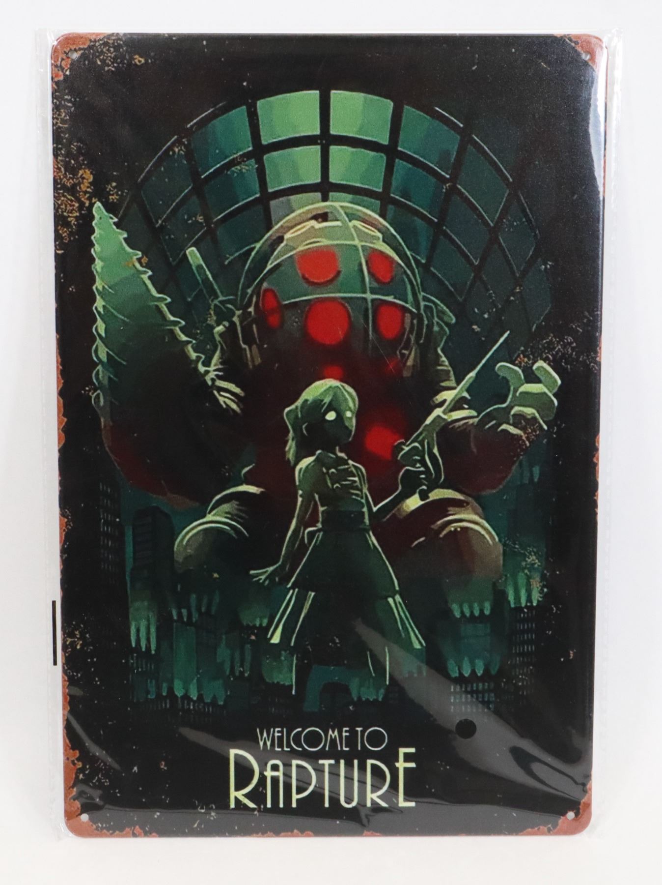 NEW BIOSHOCK RAPTURE THEME ART METAL SIGN