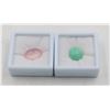 Image 1 : #41-NATURAL CHRYSOPRASE 8.05 CT & ROSE QUARTZ 10.2