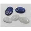 Image 1 : #90-NATURAL LAPIS LAZULI & MOONGEMSTONES 136.60CT