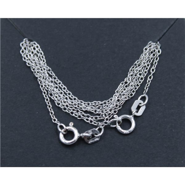 #81-STERLING SILVER NECKLACE 2 PCS