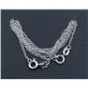 Image 1 : #81-STERLING SILVER NECKLACE 2 PCS
