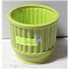 Image 1 : GREEN CERAMIC PLANT POT 6.5" X 5.5"