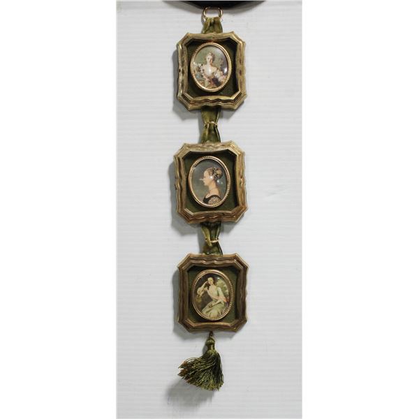 VINTAGE MINI PORTRAIT WALL DISPLAY, MADE IN ITALY