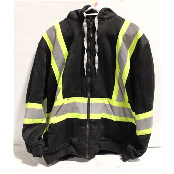 MENS L REFLECTIVE HEAVY WORK HOODIE BY FORCEFIELD