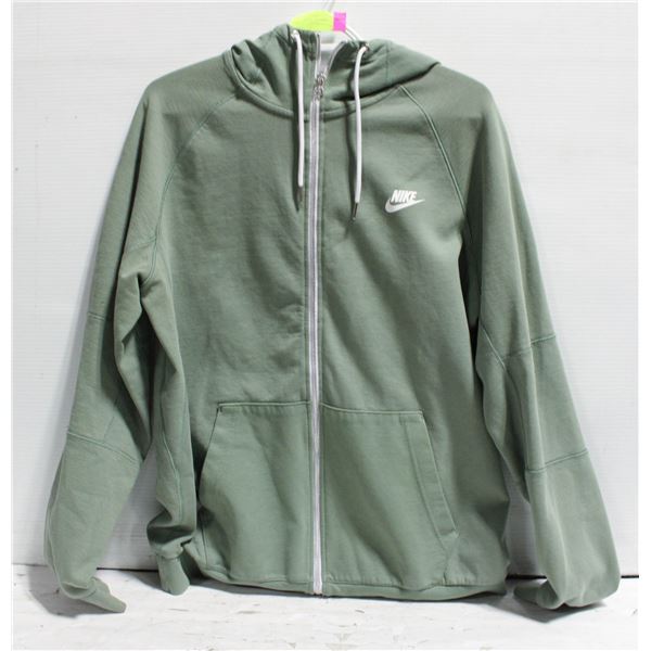 MENS L NIKE ZIPPER HOODIE GREEN