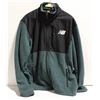 MENS LARGE NEW BALANCE GREEN/BLK JACKET