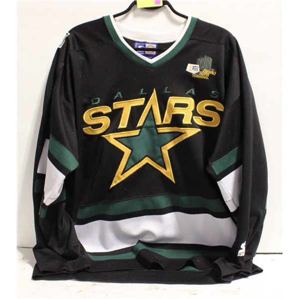 SIZE LARGE STARTER NHL DALLAS STARS JERSEY-ESTATE